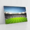 Obraz na płótnie 70x50 - Magia Piłkarskiego Stadionu: Sport i Emocje - stadion, piłka