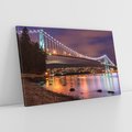 Obraz na płótnie 120x80 - Most nocą w Kanadzie - Kanada, most