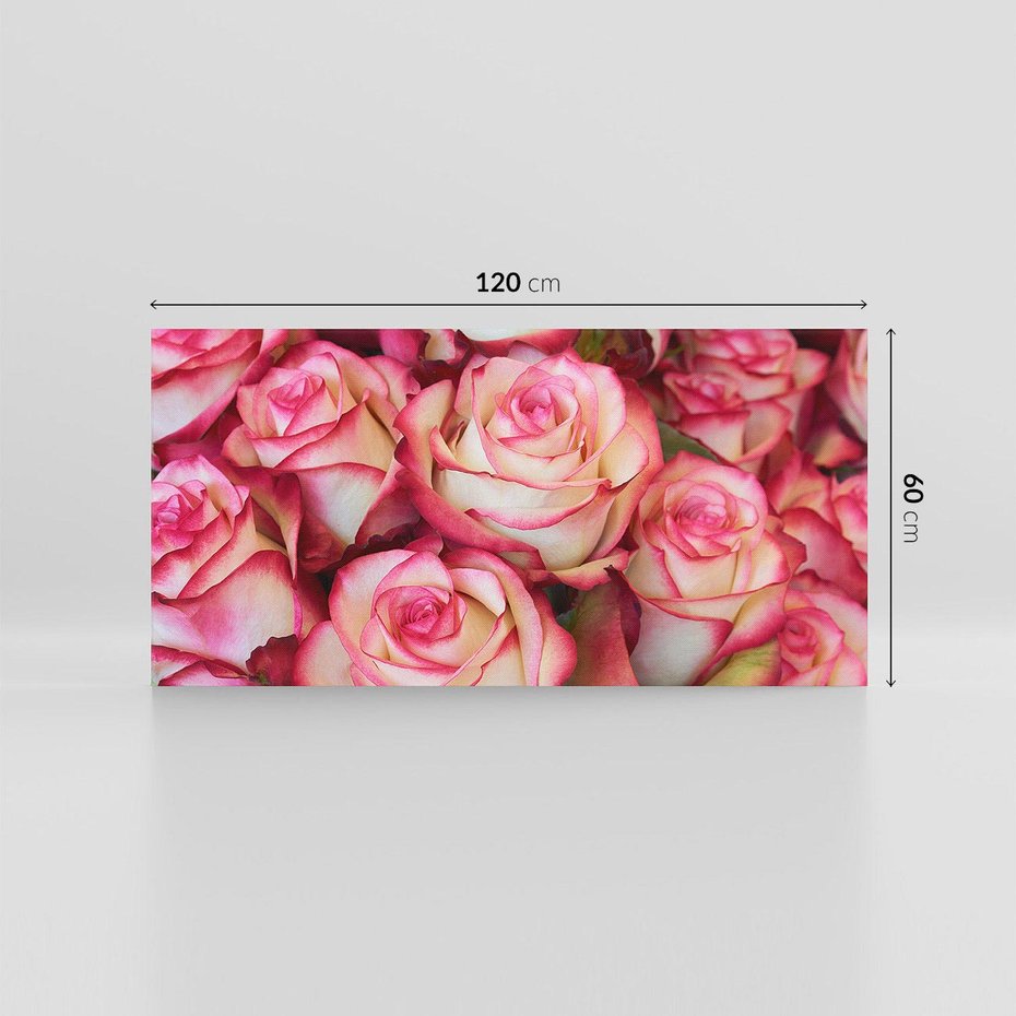 Obraz na płótnie 120x60 - Różany urok - kwiaty, róże