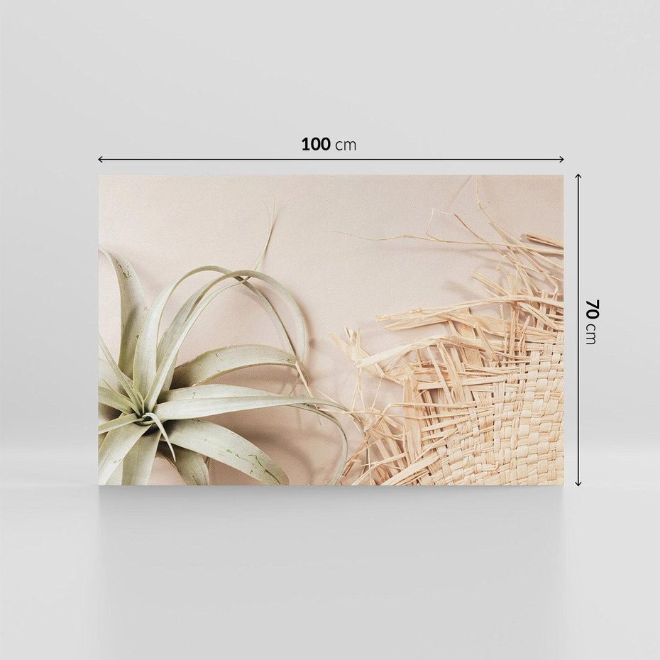 Obraz na płótnie 100x70 - Boho urok suchych liści - suche, liście