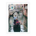 Plakat bez ramy 50x70 - Kanały Wenecji - gondola, Wenecja