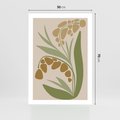 Plakat bez ramy 50x70 - Minimalizm z Roślinami - nowoczesny plakat, roślinność