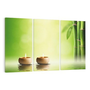 Obraz na płótnie 120x80 - Relaks i Ukojenie - SPA, bambus
