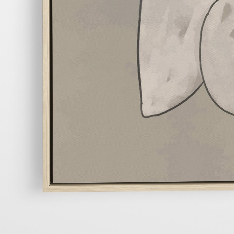 Obraz w ramie 50x70 - Zaklęte Anomalie - nowoczesna geometryczna sztuka, loftowe wnętrze - rama drewno