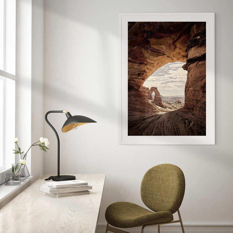 Plakat bez ramy 30x40 - Kanionowy Labirynt - pustynia, skały