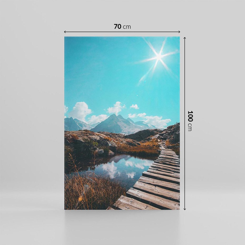 Obraz na płótnie 70x100 - Inspirujący Pejzaż - ścieżka, górska