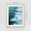 Plakat w ramie 40x50 - Morska potęga - morze, ocean - rama drewno