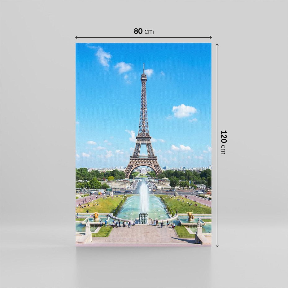 Obraz na płótnie 80x120 - Wieża Eiffla - Eiffla, Paryż
