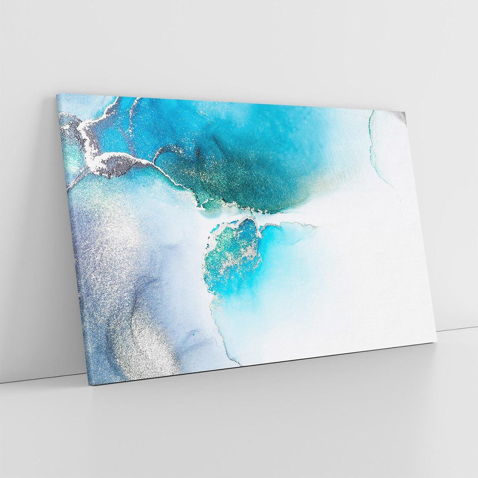 Obraz na płótnie 120x80 - Marmur złotą akwarelą - marmur, akwarela