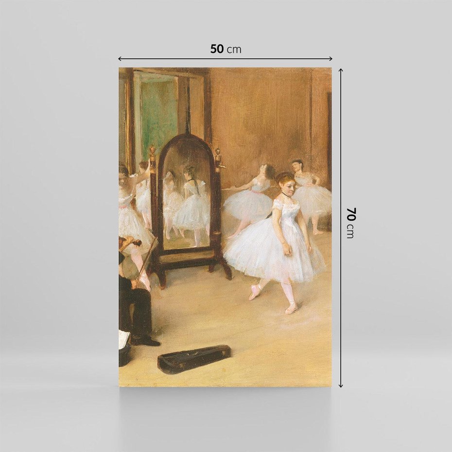 Obraz na płótnie 50x70 - The Dancing Class (1870), Edgar Degas - Reprodukcja - reprodukcja, obraz na płótnie