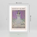 Plakat w ramie 50x70 - Gustav Klimt: Reprodukcja - reprodukcja, gustav klimt - rama biała