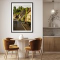 Plakat bez ramy 30x40 - Magiczna podróż w głąb miasta - uliczka, perspektywa