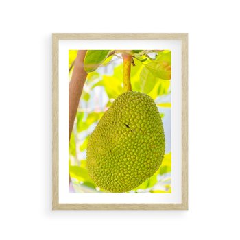 Plakat w ramie 30x40 - Tropikalny raj nad morzem - tropikalny, owoc - rama drewno