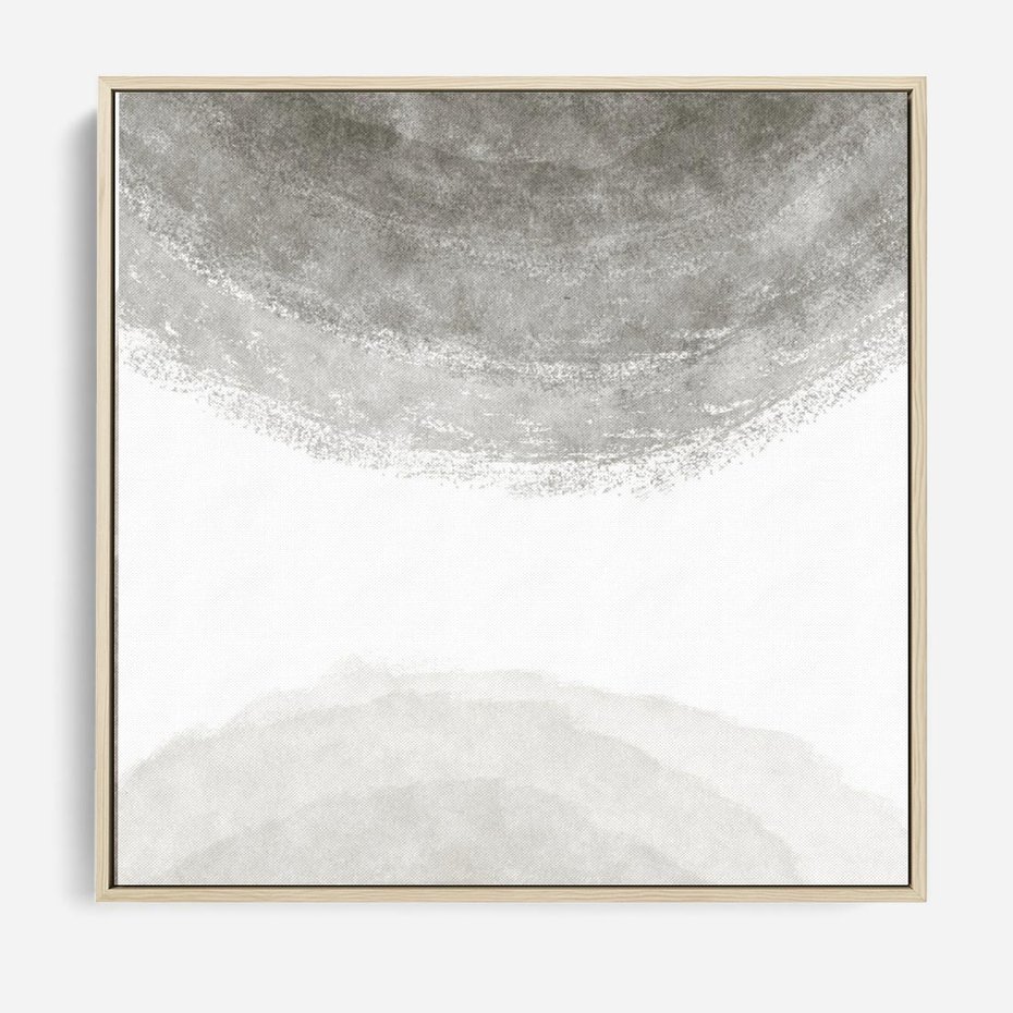 Obraz w ramie 50x50 - Impresje Energii - rozmyte cienie, abstrakcja - rama drewno