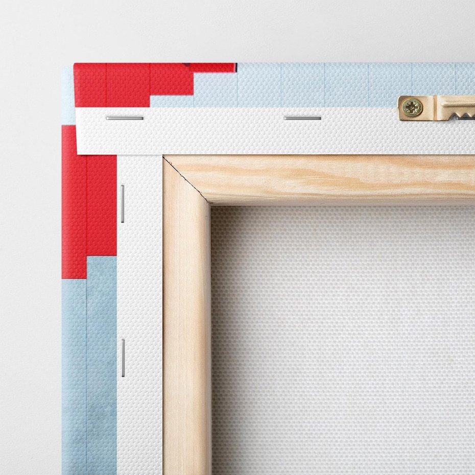 Obraz na płótnie 100x70 - Schody w abstrakcyjnej podróży - schody, abstrakcja