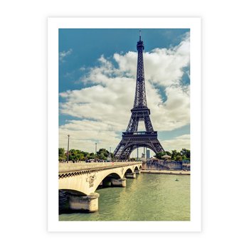 Plakat bez ramy 30x40 - Wieża Eiffla - Ikona Paryża - wieża, Eiffla