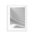 Plakat w ramie 30x40 - Geometryczna Harmonia - geometryczne, kształty - rama biała
