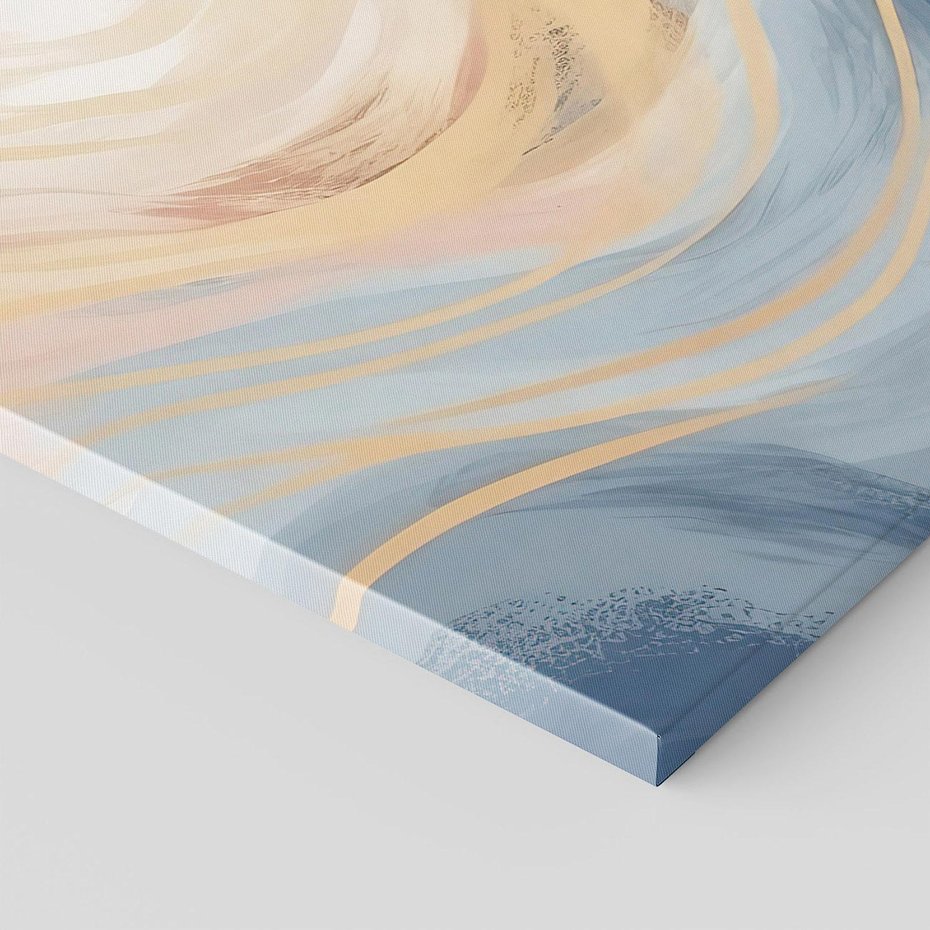 Obraz na płótnie 70x100 - Ukojenie Współczesności - abstrakcyjne fale, gładkie linie