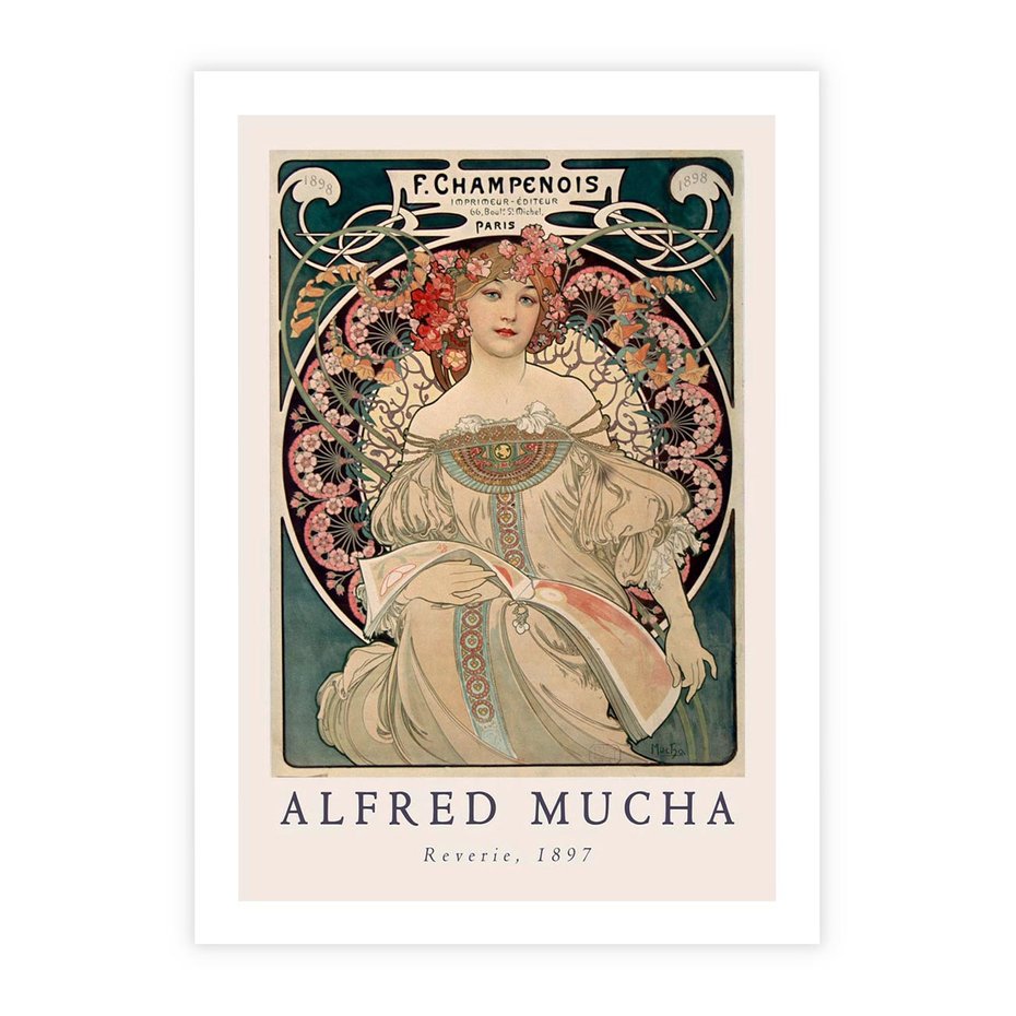 Plakat bez ramy 40x50 - Piękno Art Nouveau - plakat, obraz