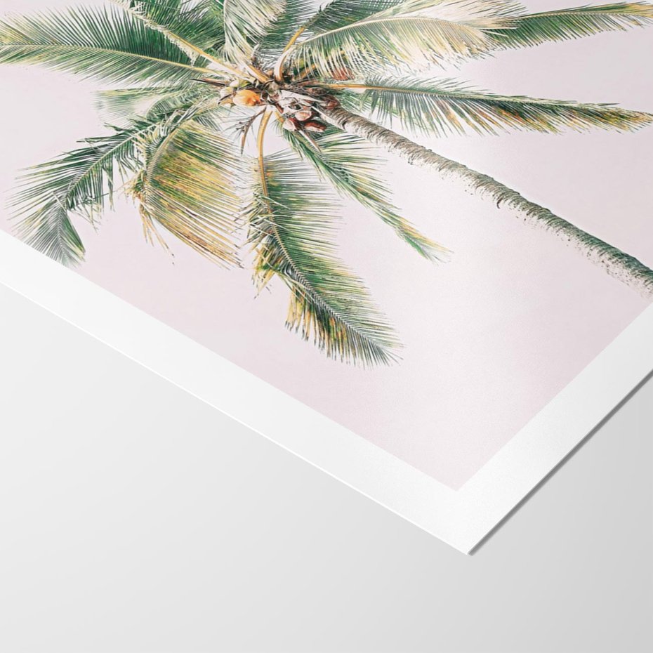 Plakat bez ramy 21x30 - Błogość Tropików - palma, tropiki