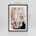Plakat w ramie 50x70 - Suszona Delikatność - suszone kwiaty, rośliny - rama czarna
