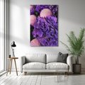Obraz na płótnie 50x70 - Fioletowa hortensja - kwiaty, hortensja