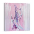 Obraz na płótnie 70x70 - Splecione - obraz olejny, pastelowe kolory