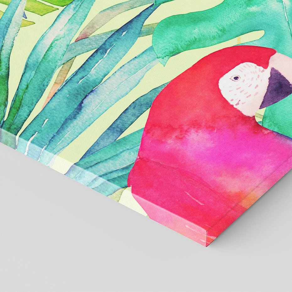 Obraz na płótnie 100x50 - Egzotyczna Przygoda - tropikalne, liście