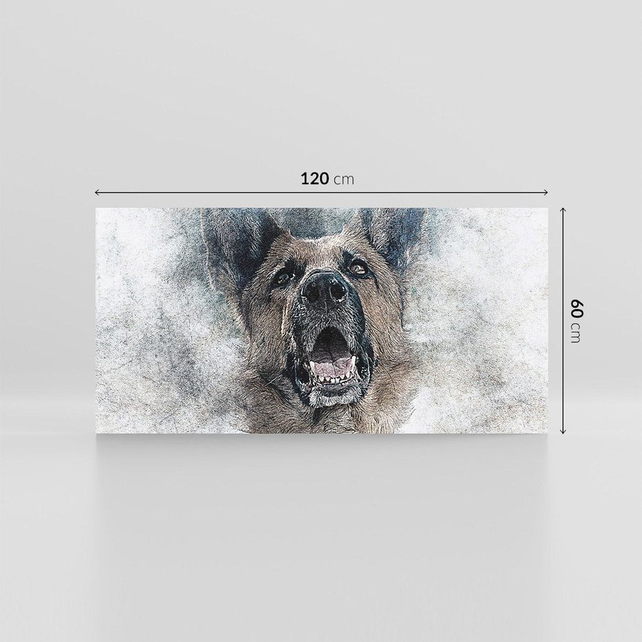 Obraz na płótnie 120x60 - Pies - wierny towarzysz - pies, sztuka