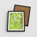 Plakat w ramie 40x50 - Zielone liście natury - liści, zieleń - rama czarna