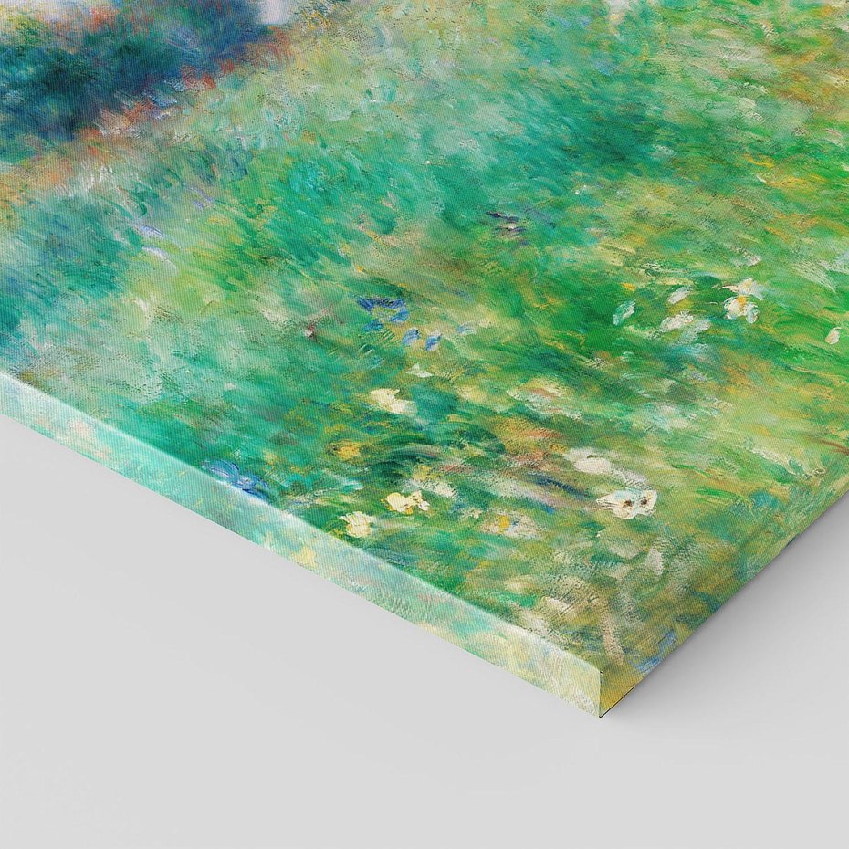 Obraz na płótnie 60x60 - "Łąka (La Prairie)" (1880) Pierre-Auguste Renoir - Reprodukcja - reprodukcja, obraz na płótnie