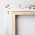 Obraz na płótnie 30x30 - Kwiatowa baśń z motylami - kwiaty, motyle