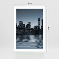 Plakat bez ramy 21x30 - Nocne pejzaże miasta - miasto, nocą