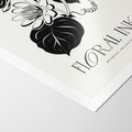 Plakat bez ramy 30x40 - Odbicie kwiatowych chwil - kwiaty, typografia