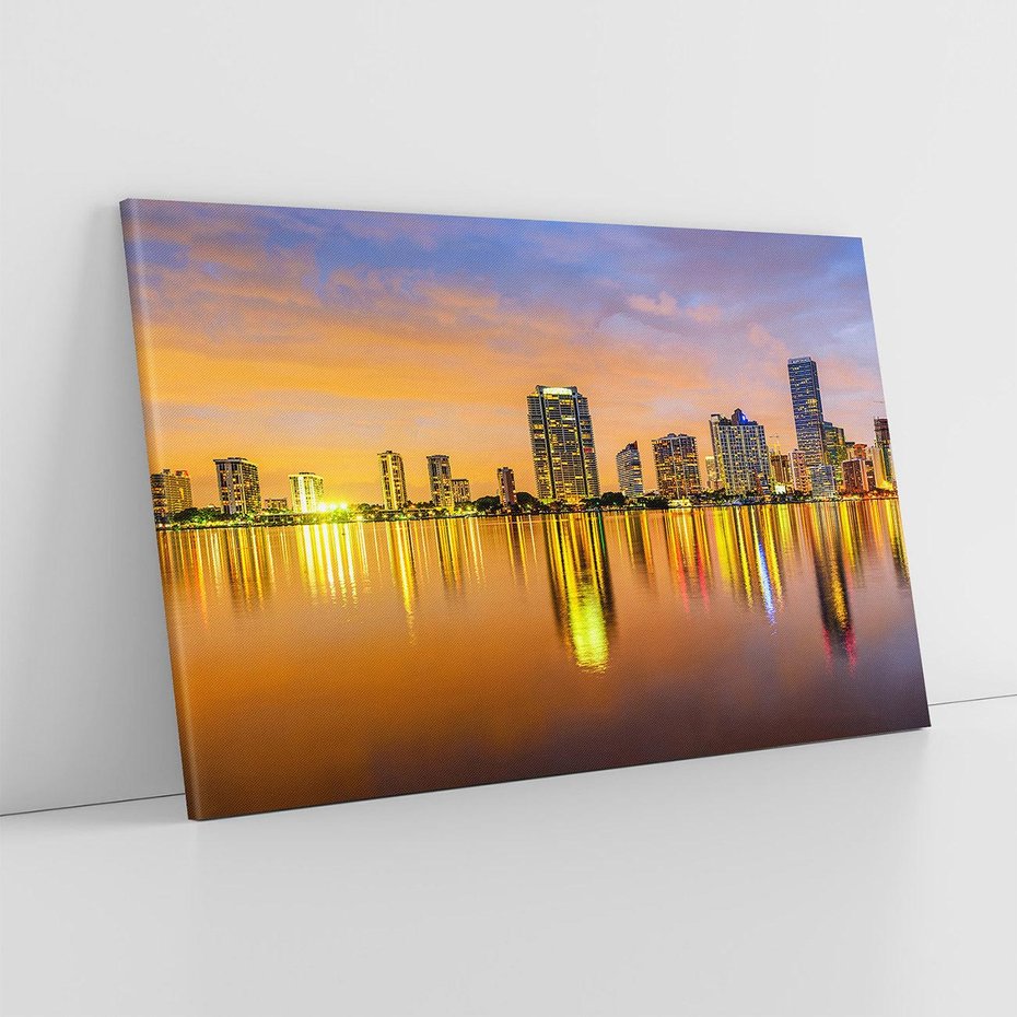 Obraz na płótnie 100x70 - miasto świateł - Miami, Floryda