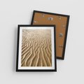 Plakat w ramie 40x50 - Piasek i Nieskończoność - pustynia, piasek - rama czarna