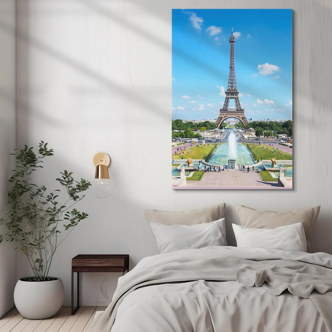 Obraz na płótnie 50x70 - Wieża Eiffla - Eiffla, Paryż