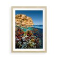 Plakat w ramie 50x70 - Rafa koralowa w oceanie - rafa, koralowa - rama drewno