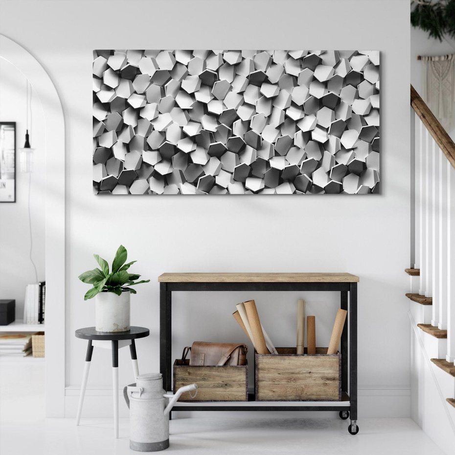 Obraz na płótnie 140x70 - Odkryj głębię sztuki - graficzne, 3D