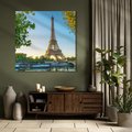 Obraz na płótnie 30x30 - Wieża Eiffla w blasku - Paryż, Francja