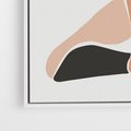 Obraz w ramie 50x70 - Widok Abstrakcyjny - abstrakcyjny obraz, minimalizm - rama biała