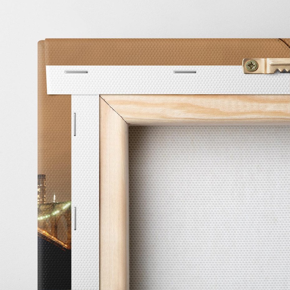 Obraz na płótnie 80x120 - magiczne połączenie miast - most, Nowy Jork