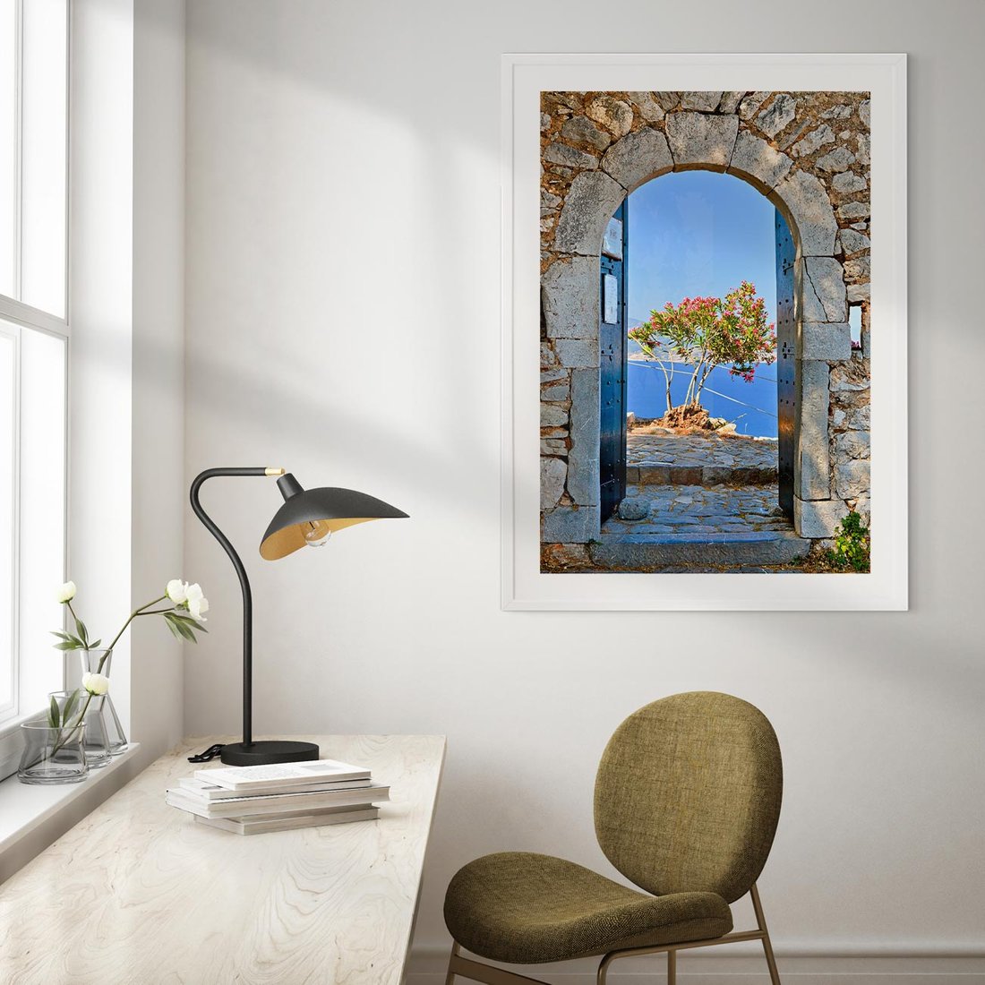 Plakat bez ramy 50x70 - Perspektywa nad morzem - perspektywa, morze