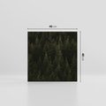 Obraz na płótnie 40x40 - Ciemny las iglasty - las, iglasty