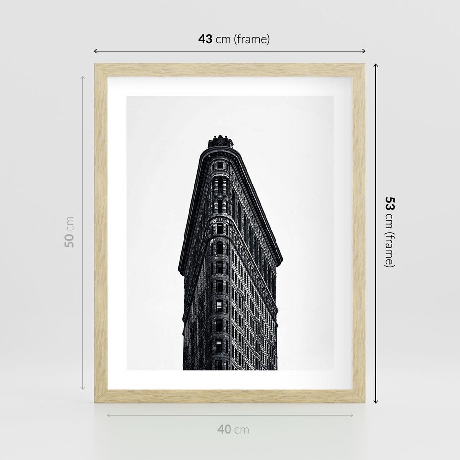 Plakat w ramie 40x50 - Majestatyczna Architektura - architektura, majestatyczny budynek - rama drewno