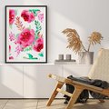 Plakat bez ramy 30x40 - Delikatna Akwarela - kwiaty, akwarela