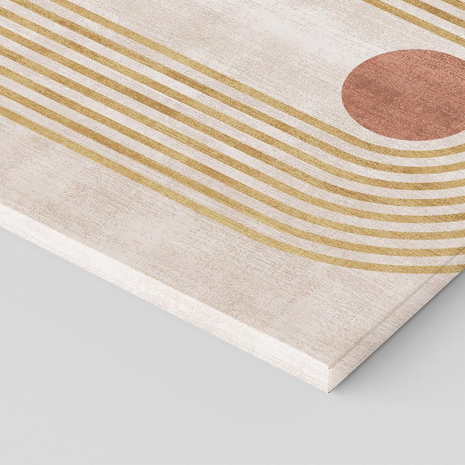 Obraz na płótnie 140x70 - Melodia ukrytych snów - retro grafika, styl mid-century