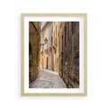 Plakat w ramie 40x50 - Perspektywa Uliczki - uliczka, perspektywa - rama drewno