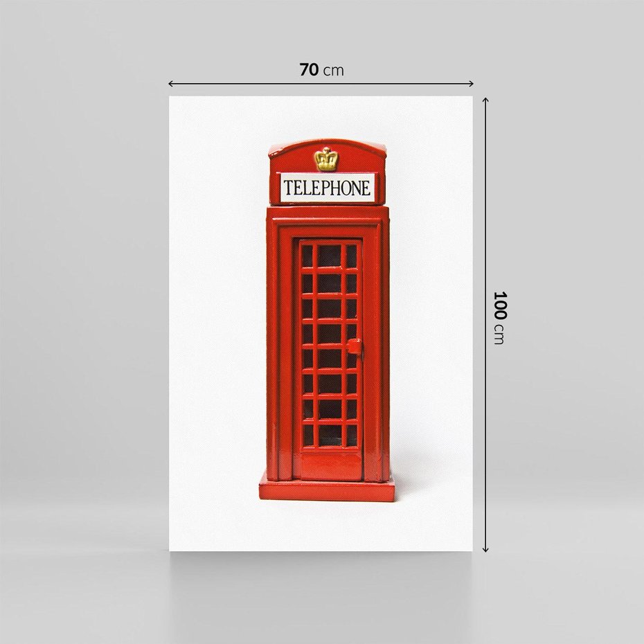 Obraz na płótnie 70x100 - Ikona Londynu - Londyn, budka