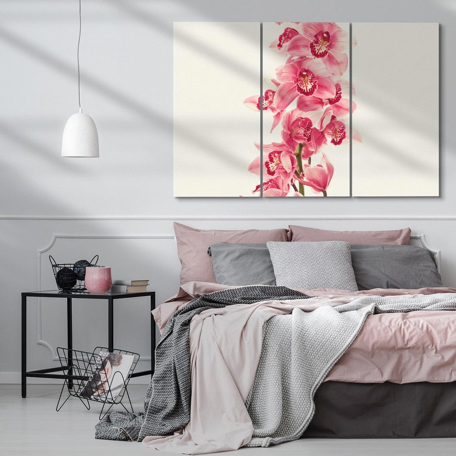 Obraz na płótnie 120x80 - Orchidea w spa - relaks - orchidea, spa